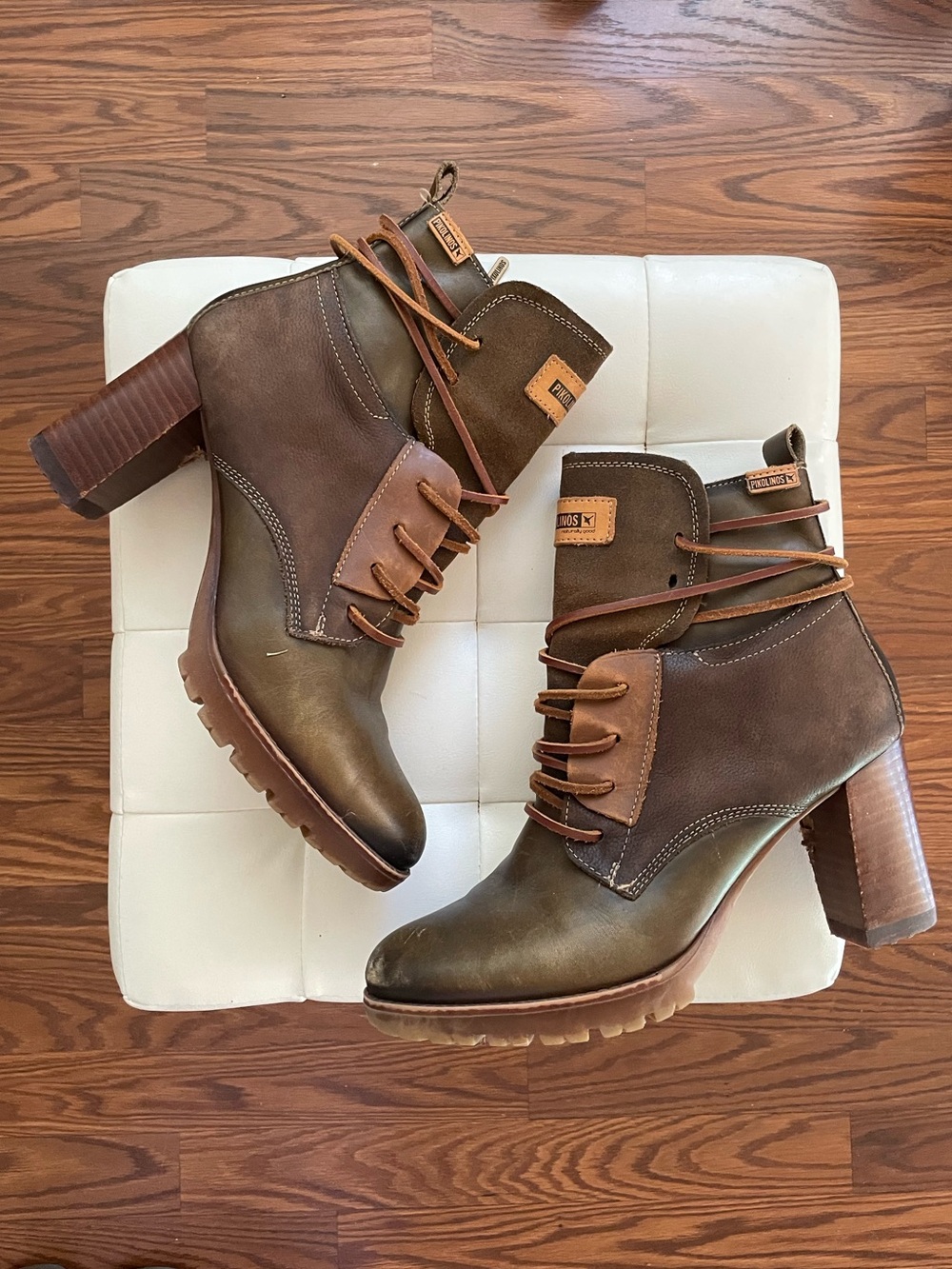 Pikolinos Leather Heeled Boots